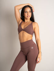 Spark Twist Bra - Mocha - Barmelle