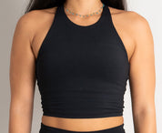Flow Crop Top - Black Babe Mode Boutique