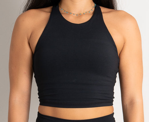Flow Crop Top - Black Babe Mode Boutique