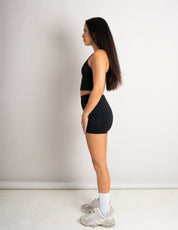 Flow Crop Top - Black - Barmelle