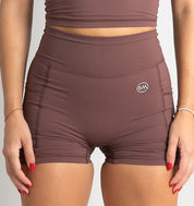 Flow Pocket Shorts - Mocha - Barmelle