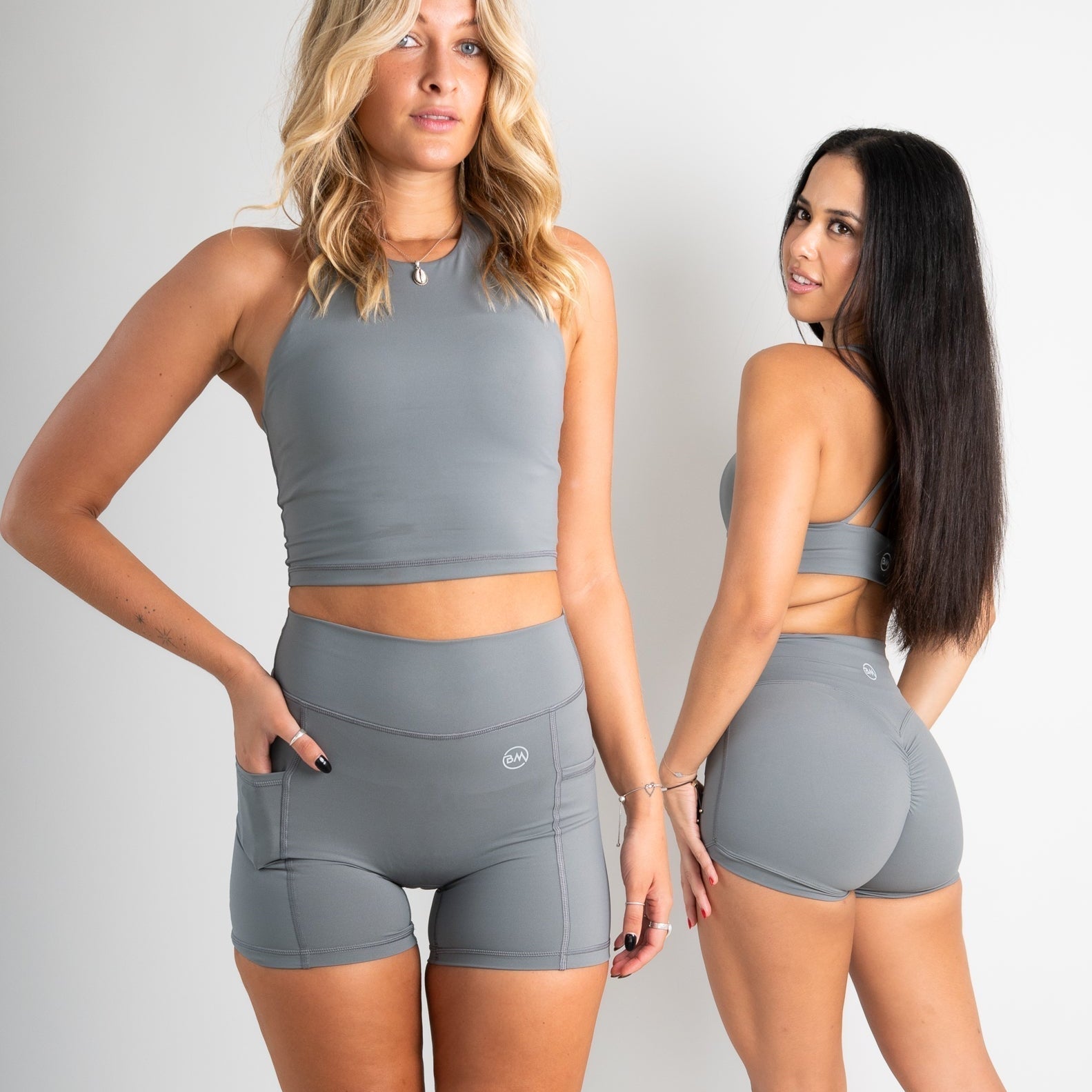 Sculpt Scrunch Shorts - Slate Babe Mode Boutique