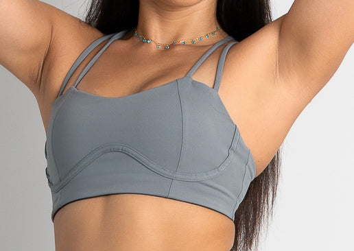 Sculpt Sports Bra - Slate Babe Mode Boutique
