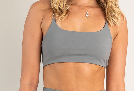 Essential Sports Bra - Slate - Barmelle