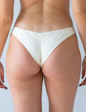 Coastal Glow Bikini Bottoms – Ivory (Reversible) Babe Mode Boutique