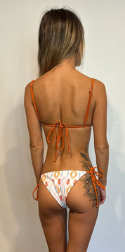 Endless Summer Tie-Side Bikini Bottoms – Orange (Reversible) Babe Mode Boutique