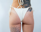 Sundaze Tie-Side Bikini Bottoms – Ivory (Reversible) Babe Mode Boutique