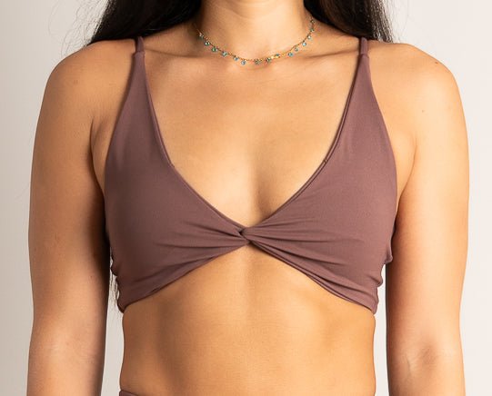 Spark Twist Bra - Mocha - Barmelle