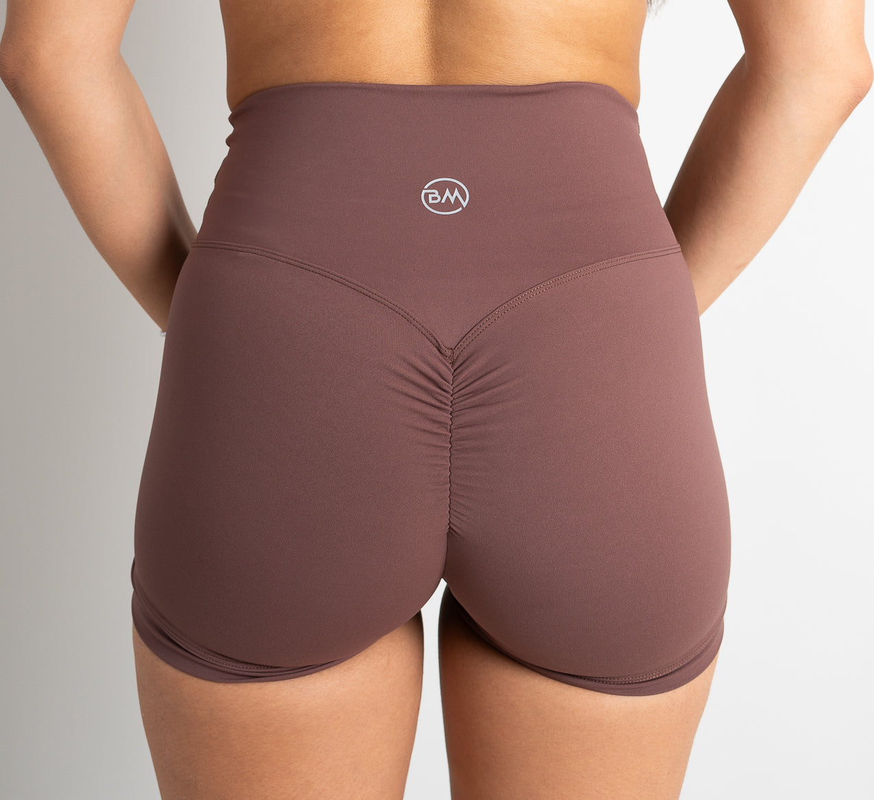 Sculpt Scrunch Shorts - Mocha Babe Mode Boutique