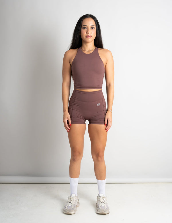 Flow Crop Top - Mocha
