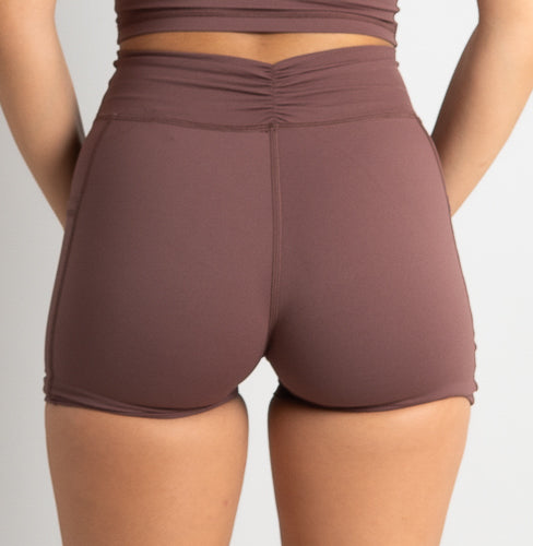 Flow Pocket Shorts - Mocha Babe Mode Boutique