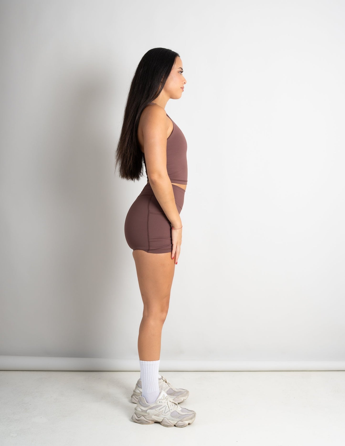 Flow Pocket Shorts - Mocha - Barmelle