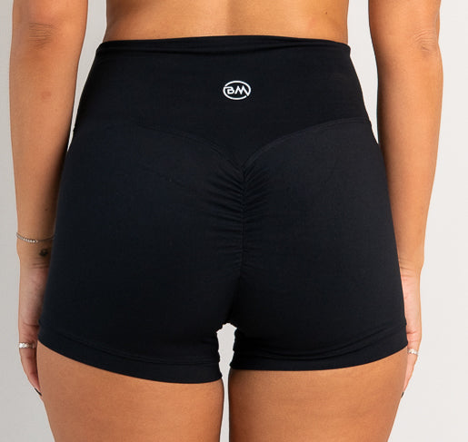 Sculpt Scrunch Shorts - Black Babe Mode Boutique