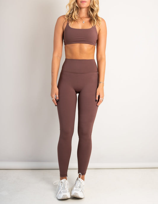 Essential Sports Bra - Mocha - Barmelle