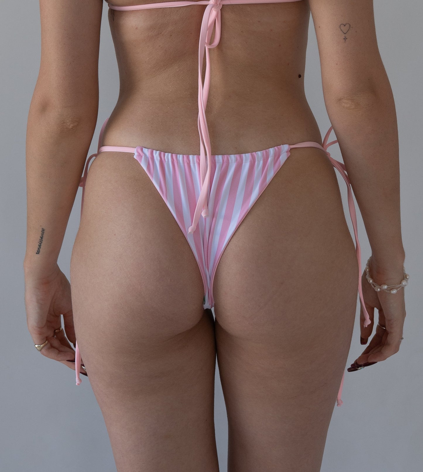 Sundaze Tie-Side Bikini Bottoms – Pink (Reversible) Babe Mode Boutique