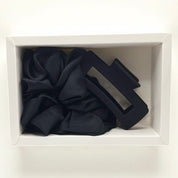 Barmelle Clip & Scrunchie Set – Black Edition