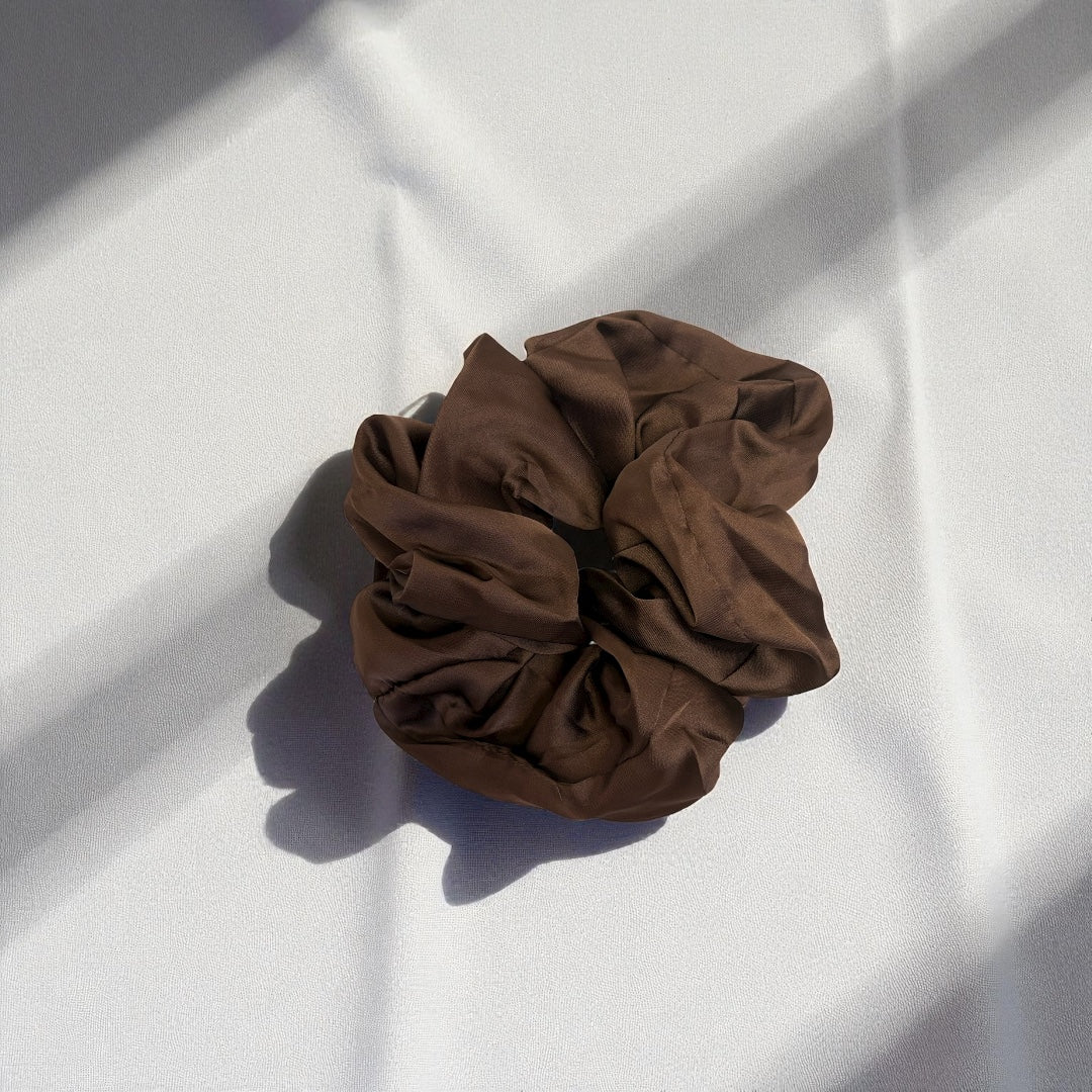 Barmelle Clip & Scrunchie Set – Mocha Edition